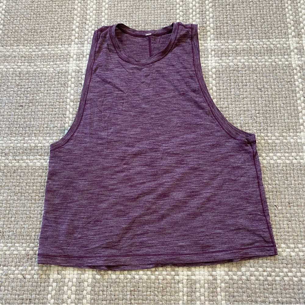 Lululemon purple heathered tank top